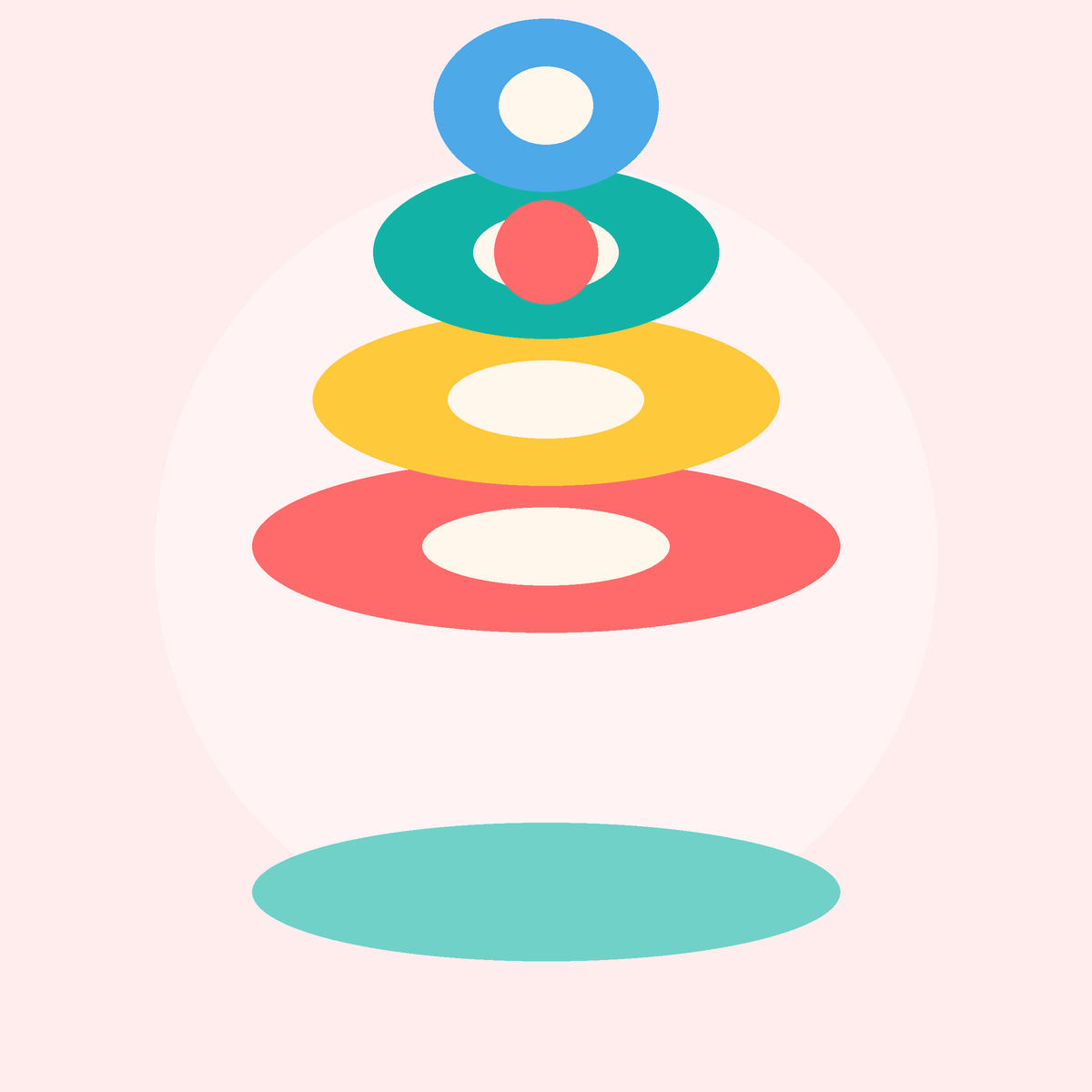 Wooden Stacking Rainbow Toy