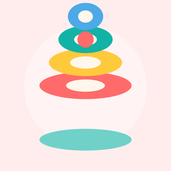 Wooden Stacking Rainbow Toy